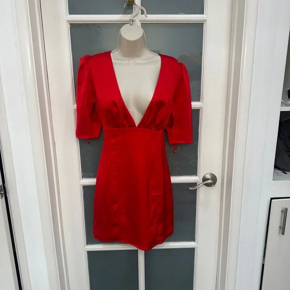 majorelle red dress Majorelle Red Lace Gown by Majorelle